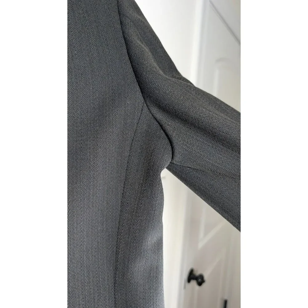 Vintage Terzo Uomo 38R Charcoal Sport Coat Blazer Old Money Union Made USA